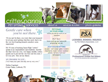 Tablet Screenshot of critternanny.net